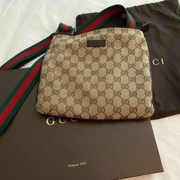 Authentic Gucci cross body messenger bag. - Picture 2 of 4